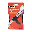 Scotch&reg; Cord Management Bundling Straps, 8", Six Straps per Pack, Black
