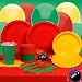 Red, Yellow and Green Deluxe Party Kit