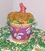 Gourmet Food : Scott's Cakes 1 lb. Peanut Butter Cookies in a Purple Bunny Pail with Jelly Beans and Milk Chocolate Bunny