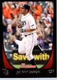2011 Bowman Baseball Card # 169 Johnny Damon - Detroit Tigers - MLB Trading Card in a Protective Display Case