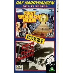 Ray Harryhausen Sci-Fi Series - First Men In The Moon / Earth vs The Flying Saucers [VHS] [1964]