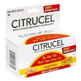 Citrucel Methylcellulose Fiber Therapy for Regularity, Fiber Caplets, 180-Count Bottle by