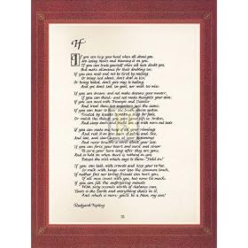 If Religion & Philosophy Art Poster Print by Rudyard Kipling, 8x10