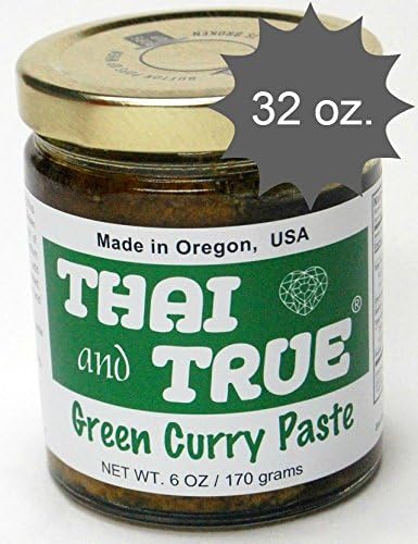 Thai &amp; True Curry Paste, Green - 32 Oz.