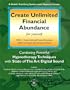 Create Unlimited Financial Abundance (Hypnosis Series)