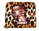 Fluff Lady Leopard Small Zip Wallet