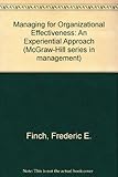 Managing for organizational effectiveness : an experiential approach