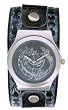 Nemesis Serpent Dragon Leather Cuff Watch