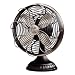 Casablanca Fans 1928D 16.5 Zephair Desk Fan - Matte Black with Satin Nickel Acccents