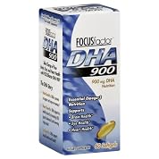 Focus Factor Omega DHA 900 Heart, Brain and Eye Health, Softgels, 60-Count