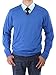 Luciano Natazzi Men's Pullover V-Neck Long Sleeve Sweater Cotton Relaxed Fit