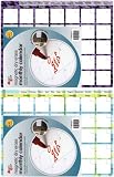 Big dump Seller Magna Card Magnetic Monthly Dry Erase Calendar with Dry Erase Pen, Blue/Yellow/Green/Brown Plaid or Purple/Black (20045) # dry erase calendar