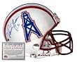 Warren Moon Houston Oilers NFL Hand Signed Full Size Deluxe Replica Football Helmet