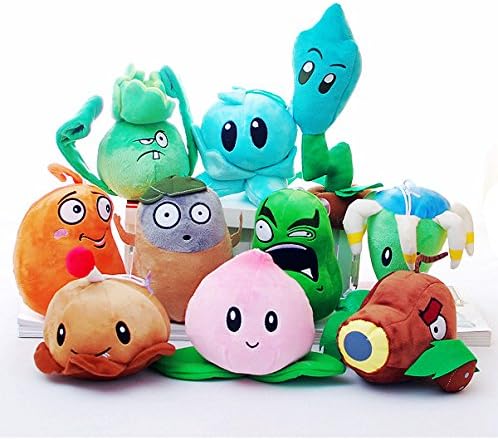 Plants Vs Zombies Series Plush 10pcs Set Soft Stuffed Plush Toy Nice Gift for Kids