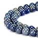 BRCbeads Gorgeous Natural Blue Aventurine Gemstone Smooth Round Loose Beads 8mm Approxi 15.5 inch 45pcs 1 Strand per Bag for Jewelry Making