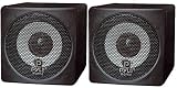 Pyle Home PCB3BK 3-Inch 100-Watt Mini Cube Bookshelf Speakers - Pair (Black) (Pair)