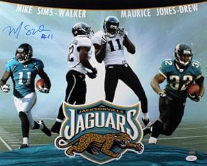 Signed Mike Sims-Walker Photo - 16x20 - JSA Certified - Autographed NFL Photos
