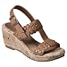 Girls' Cherokee® Gladiola T Strap Wedge Sandal - Tan