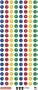 Ek Success Mini Tag Types Letter/Number Stickers, Primary