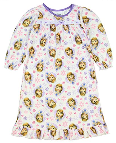 Disney Collection Disney Sofia the First Girls' Long Sleeve Pajama Nightgown