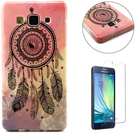 Samsung Galaxy A3 (2015) Case Ziotechnology Ultra Slim Thin Glossy Soft Flexible Rubber Bumper Silicone Gel TPU Protective Cover Skin For Samsung Galaxy A3 (2015)-Pink Dreamcatcher