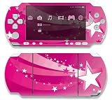 Pink Stars Decorative Protector Skin Decal Sticker for Sony Playstation PSP 1000 Portable System