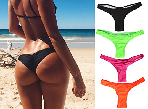 Women's Hot Summer Brazilian Beachwear Bikini Bottom Thong Swimwear