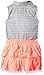 Limited Too Girls' Swiss Dot Sleeveless Blouse and Chambray Ruffle Skort Romper