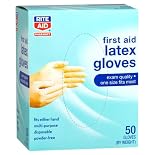 Rite Aid Latex Medical Gloves, Powder Free 50 ct.