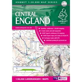 Anquet Central England 1:50000 (PC)