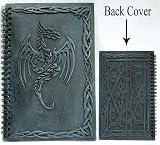 Blank Black Book Celtic Dragon Journal