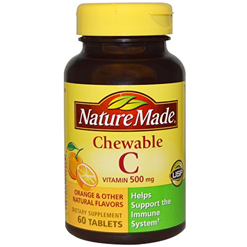 Nature Made, Chewable Vitamin C, 500 mg, 60 Tablets - 2pc