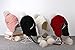 Jon Senkwok Cable Knit Winter Hats for Earflap hat Women Hood Beanie Hat (Red-58CM/22.83IN)