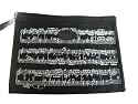 Black & White Woven Zip Close Sheet Music Portfolio Bag