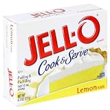Jell-O Cook & Serve Pudding & Pie Filling, Lemon, 4.3-Ounce Boxes (Pack of 24)