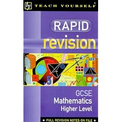 Rapid Revision Organiser: Higher Maths GCSE (Teach Yourself Rapid Revision Guides (TY04))