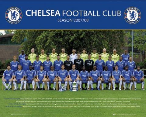 Posters: Soccer Mini Poster - Chelsea, Team Photo 07/08 I (20 x 16 inches)