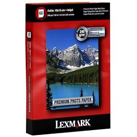 Click here to buy Lexmark Premium Photo Paper (4 X 6 IN.60 Sheets) by Lexmark.