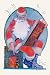Art Poster, Santa Checks His Giant List of Bad Boys - 18.75 x 27.5