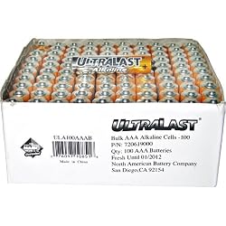 Ultralast ULA100AAAB Alkaline Battery Bulk Pack