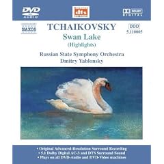 Tchaikovsky Swan Lake Highlights DVD Audio by  Pyotr Il'yich Tchaikovsky, Dmitry Yablonsky, and Russian State Symphony Orchestra 