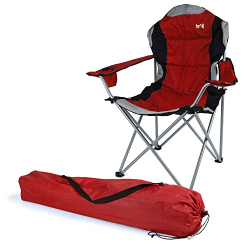 kestrel deluxe padded folding camping chair