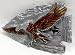 Arrowhead and Eagle Enamel Pewter Buckle