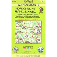 Nord�stliche Fr�nkische Schweiz 1 : 35 000. Fritsch Wanderkarte: Ahorntal, Aufse�, Eckersdorf, Gesees, Glash�tten, Hollfeld, Hummeltal, Mistelbach, ... Wanderparkpl�tzen und Langlaufloipen