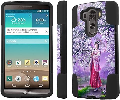 [NakedShield] LG G3 [Onegai Twin] Armor Tough Shock Proof KickStand Black Phone Case