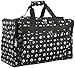 22-inch Paw Print Duffle Bag, Black and White