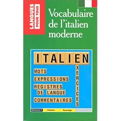 Vocabulaire de l'italien moderne