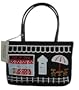Prezzo La Cafe Black Double Strap Handbag Purse