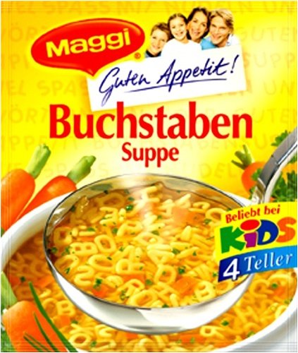 Maggi Guten Appetit Buchstaben Suppe Noodle Alphabet Soup ( 1 pc ) by Maggi