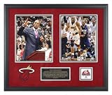 Alonzo Mourning Miami Heat Autographed Dual Photograph Retirement Collectible